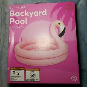 BNIB sunny life flamingo backyard pool